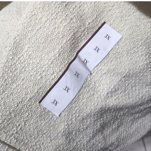 NWT Future Collective X Jenny K. Lopez Tweed Blazer Jacket in Ivory Size 3X ✨ - Picture 10 of 13